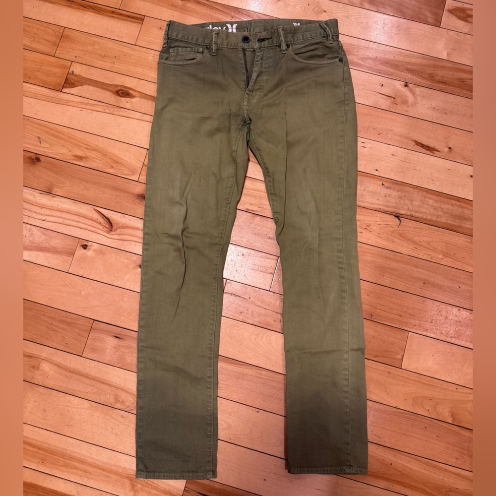Hurley Olive Slim Men Jeans Size 30